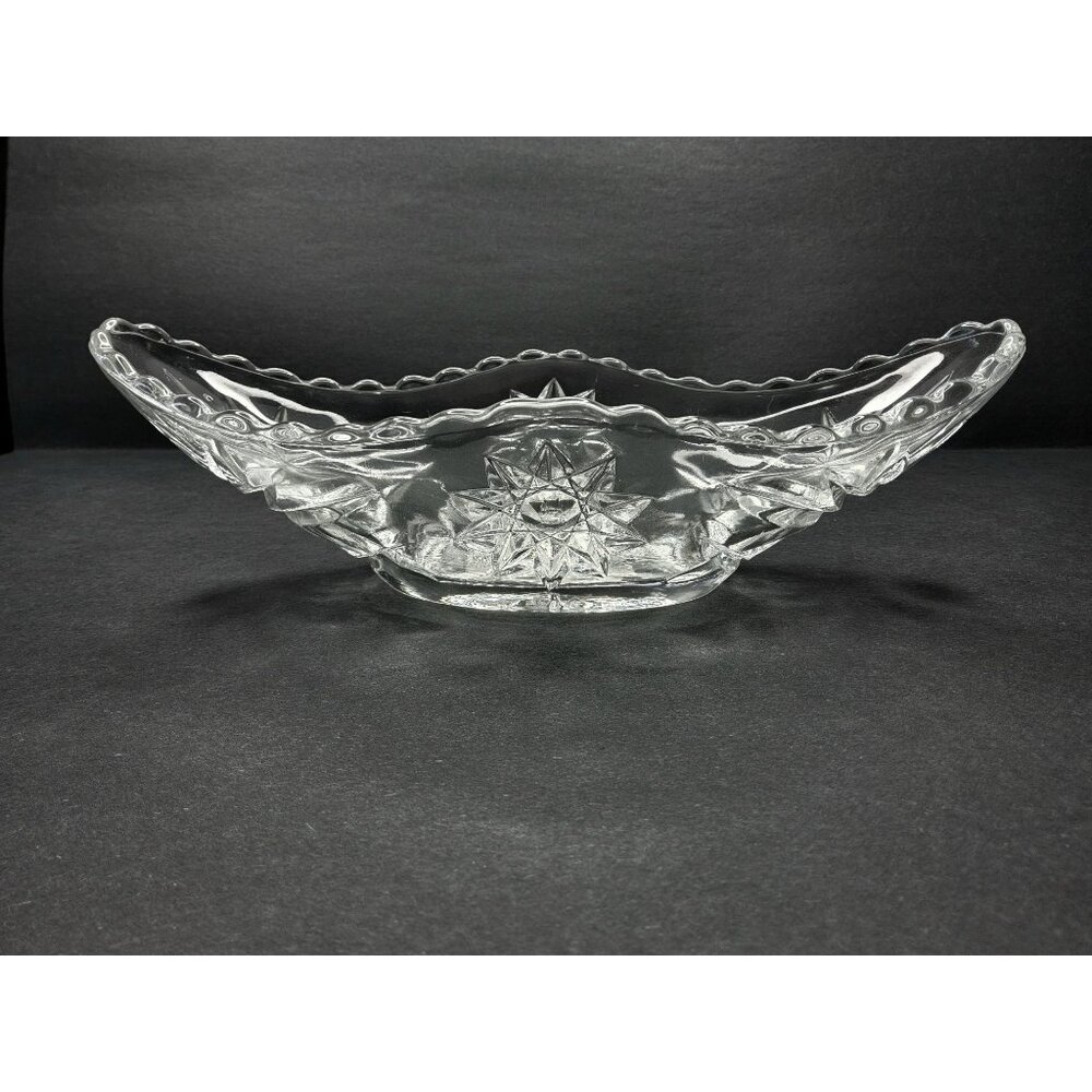 Vintage Anchor Hocking EAPC Star Of David Gondola,Banana Split Bowl.